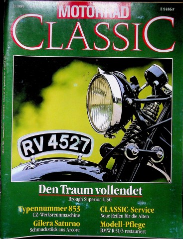 Deckblatt Motorrad Classic (02/1989)